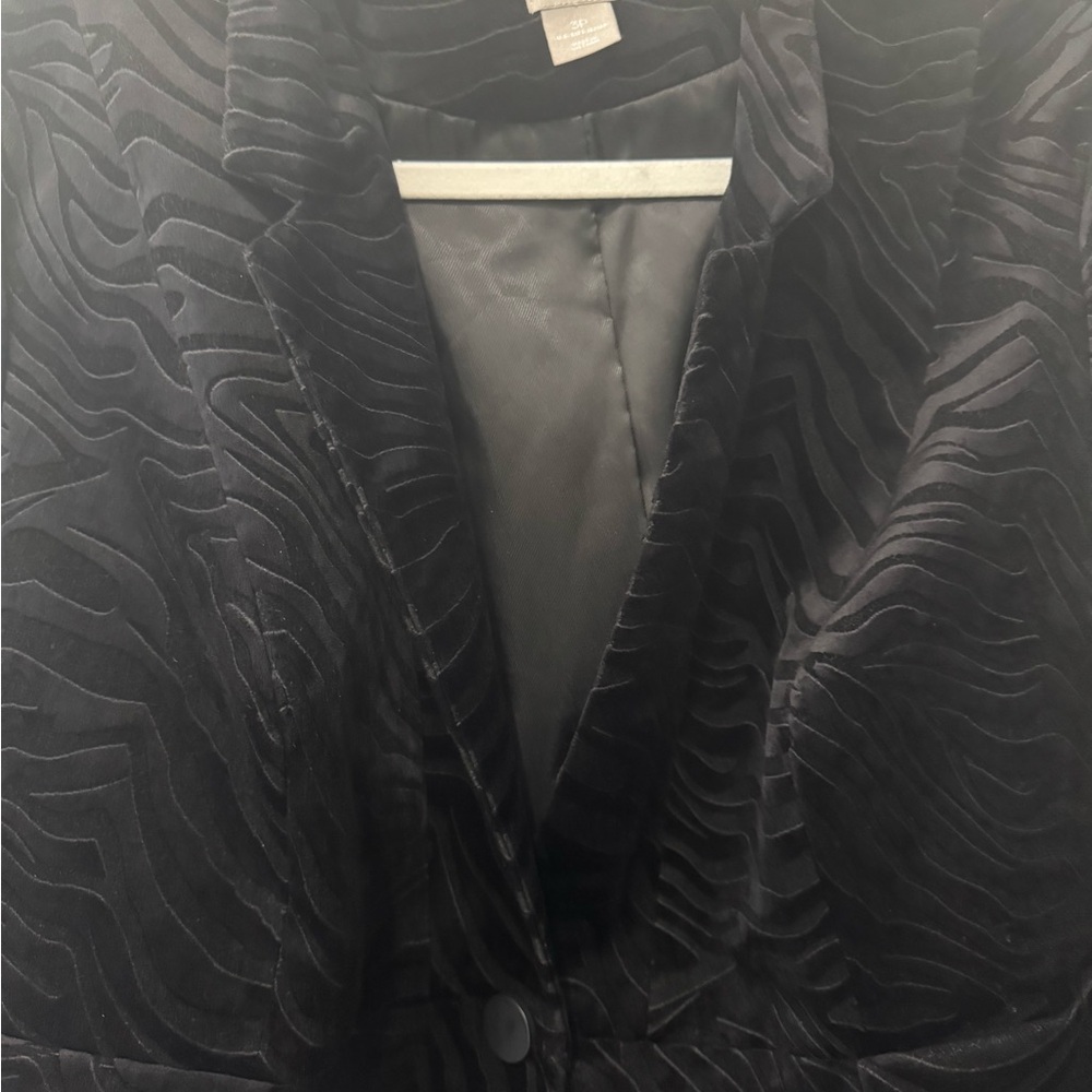 Chico's Elegant Black Textured Jacket - image 2